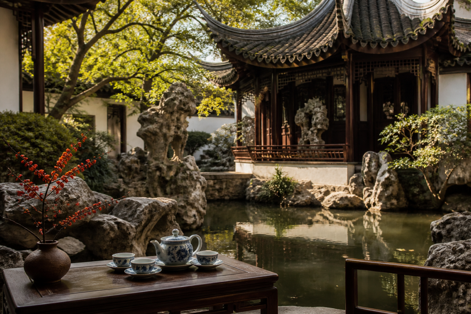 Yu Garden and tea